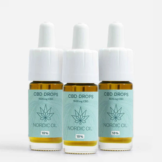 3x 15%CBD olie PLUS (Køb 3 betal for 2)