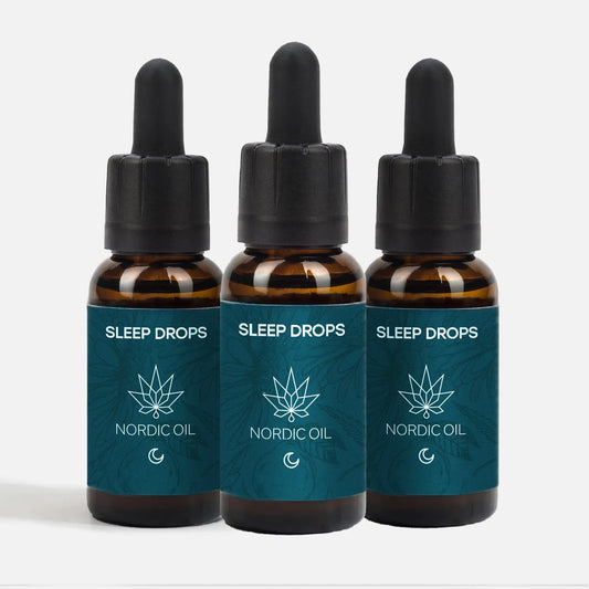 3 x CBD olie for søvn - (CBD + Melatonin)