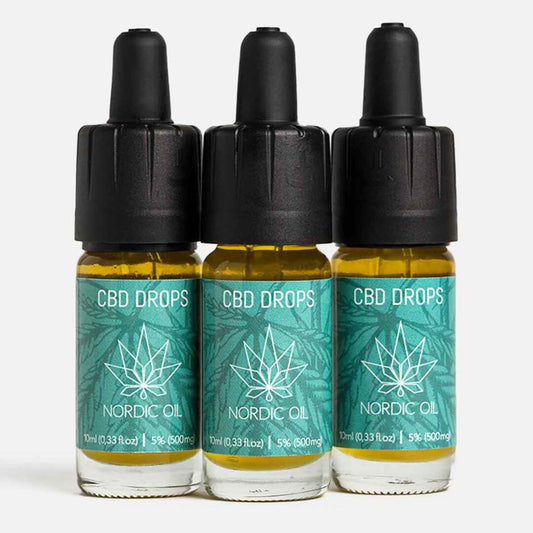 3 x 5% CBD olie (Køb 3 betal for 2)