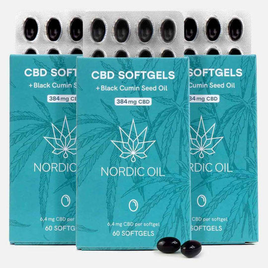 3 x CBD Kapsler (384mg CBD)
