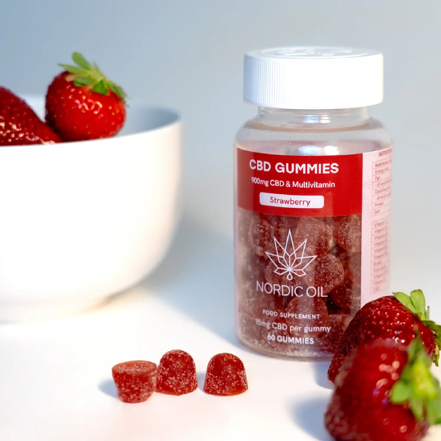 CBD Gummies (900mg) Jordbær