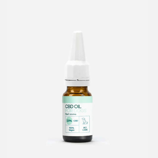 CBD Olie til Hunde - Okse (2,5%) - 10ml
