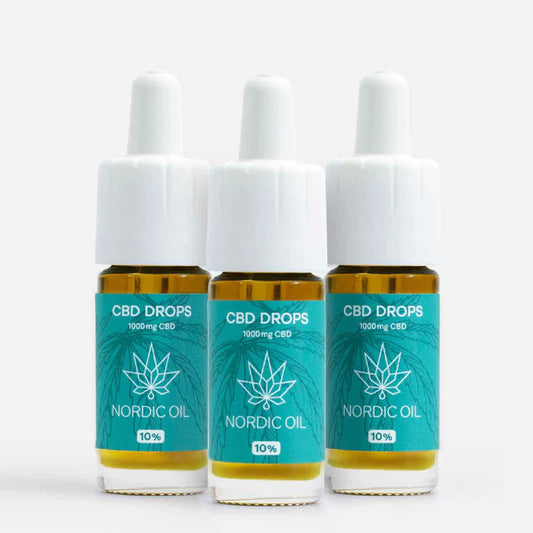 3 x 10% CBD olie PLUS (Køb 3 betal for 2)